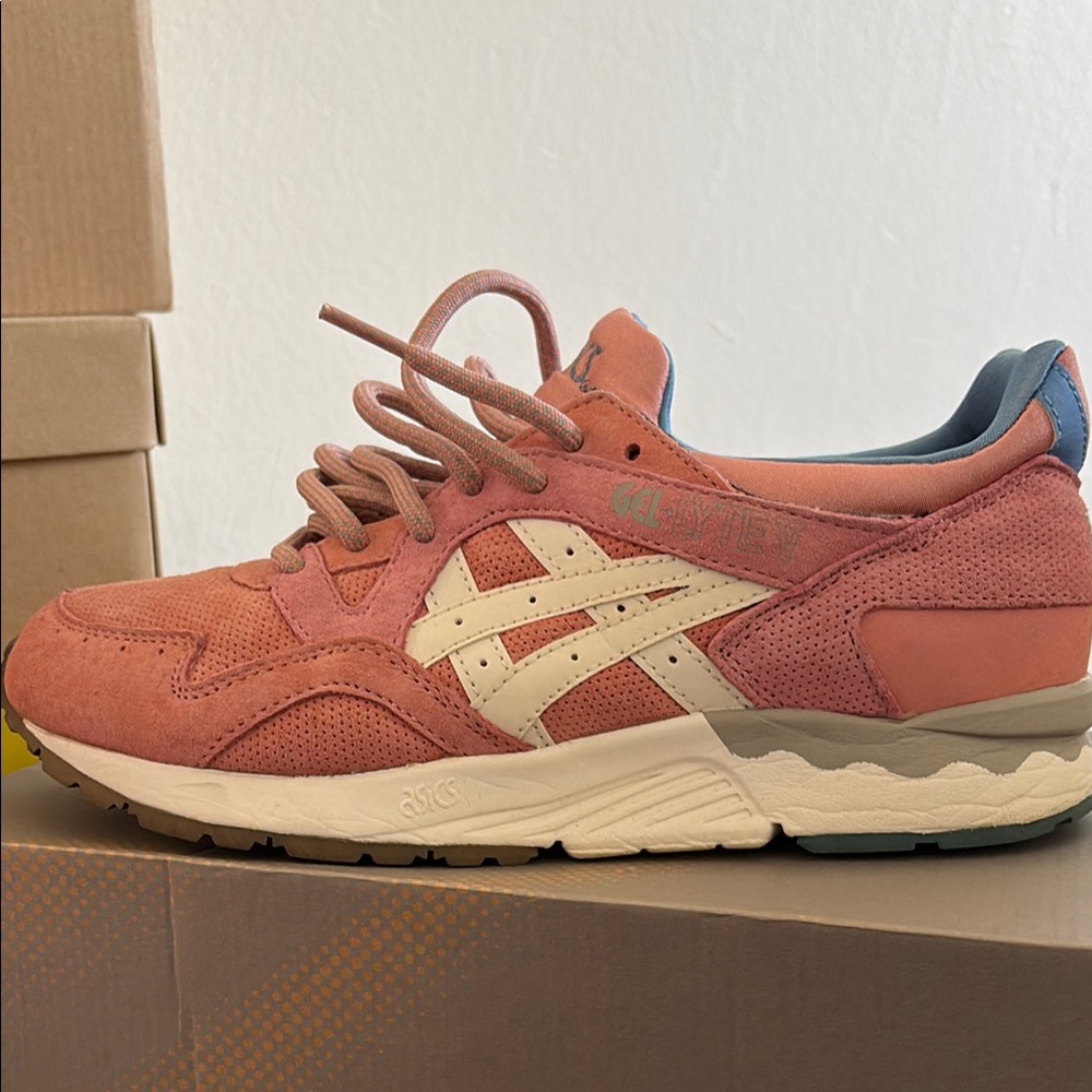 Asics Pink and Cream Sneakers